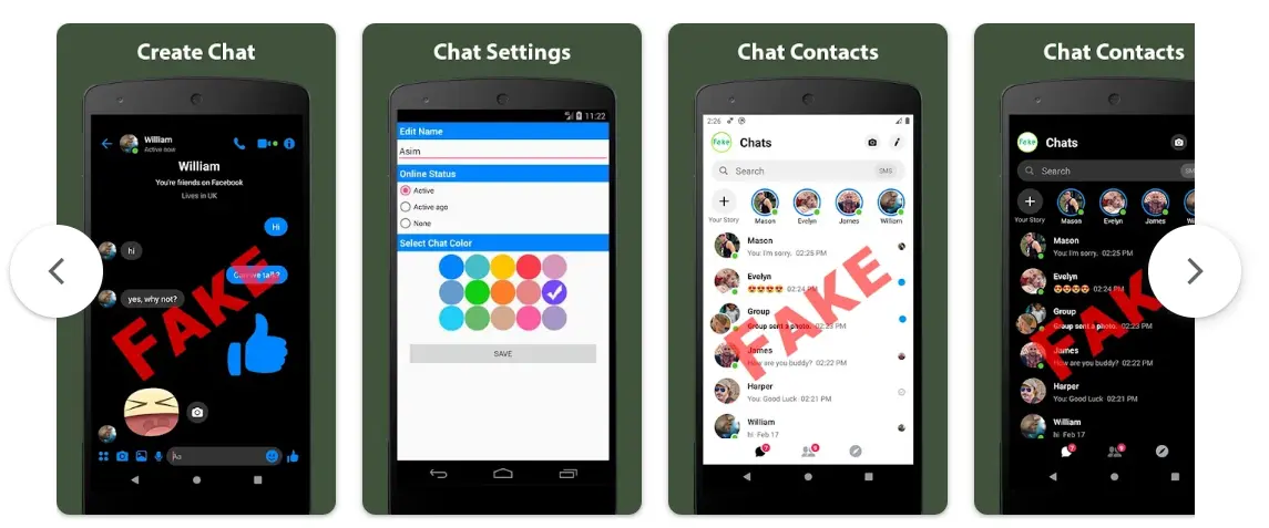 Fake chat Conversation