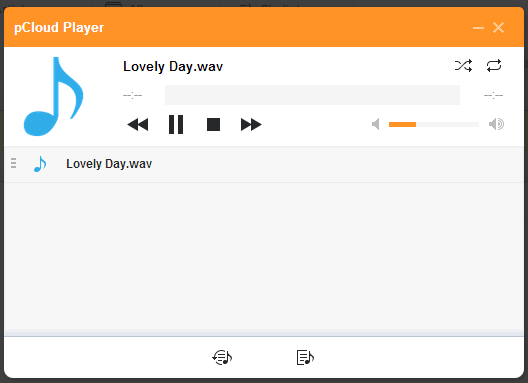 pCloud Audio Player