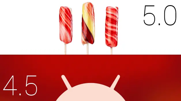 android kitkat lollipop teaser