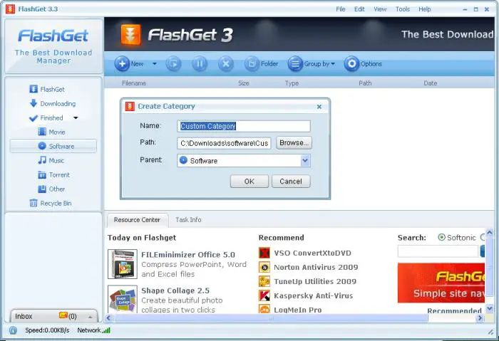flashGet Download manager