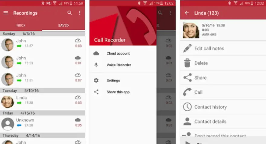 caller recorder apps for Android