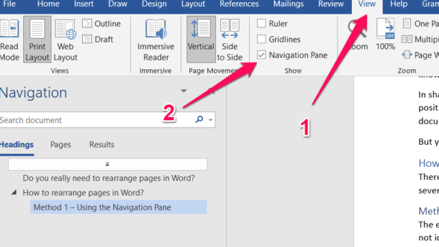 How To Rearrange Pages In Word 