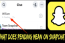 what does pending mean on Snapchat