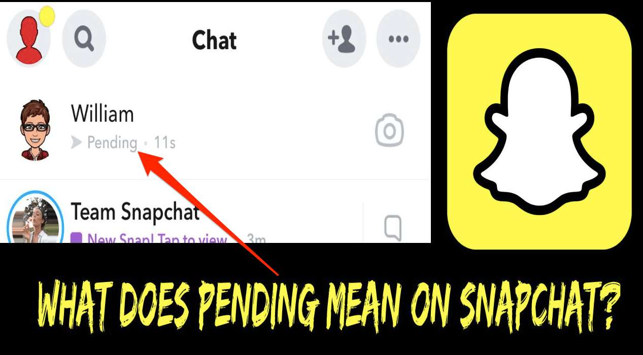 what does pending mean on Snapchat