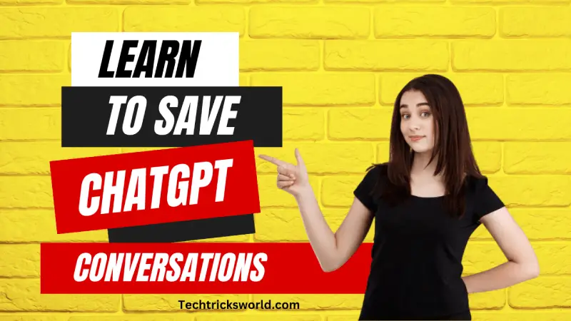 How to save chatgpt conversations