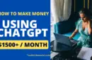 Make money using chatgpt
