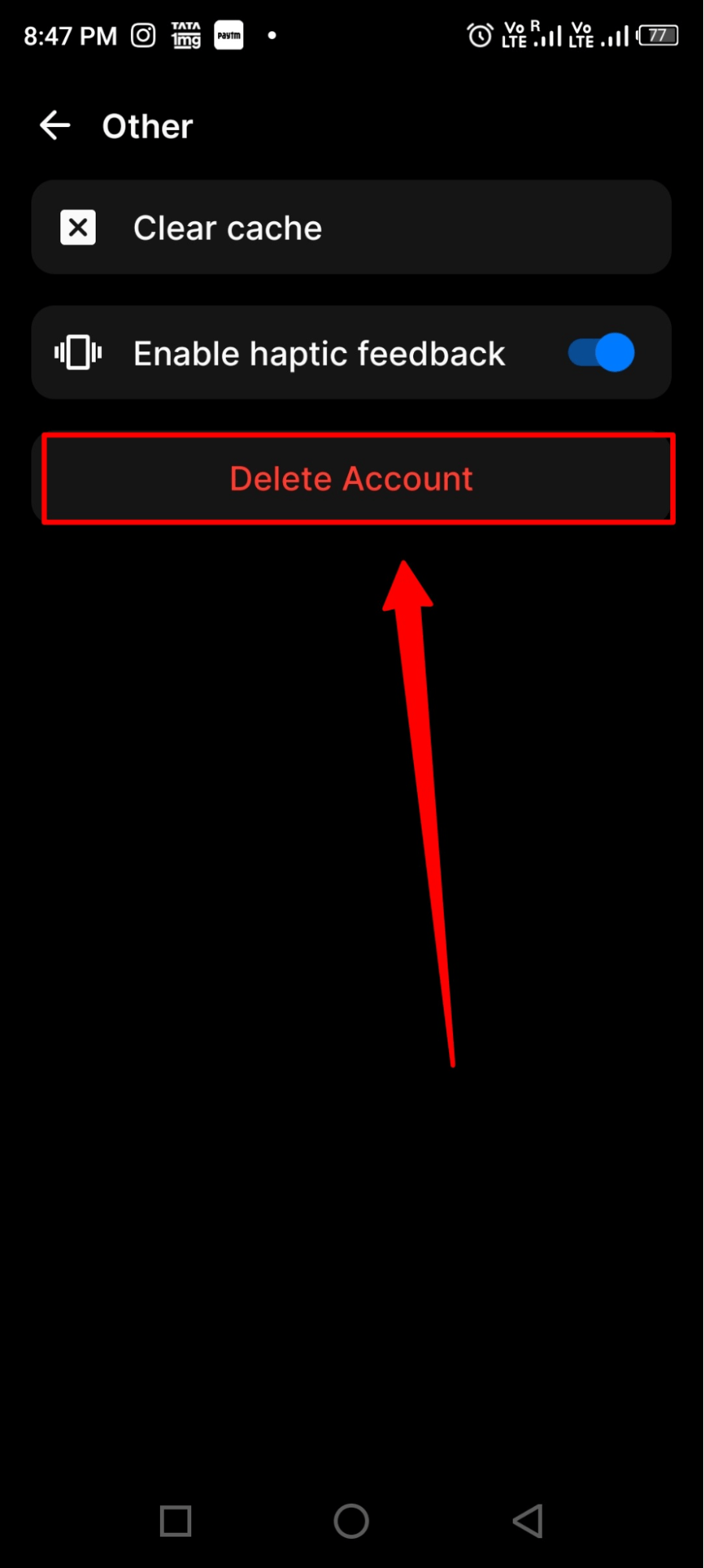 Delete BeReal Account