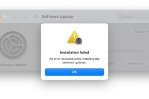 Error occurred while installing the selected updates