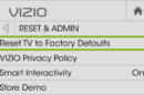 restore tv to factory defaults