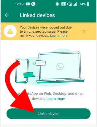 link a device-whatsapp