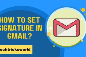 how to create gmail signature