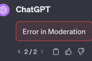 error in moderation error in chatgpt